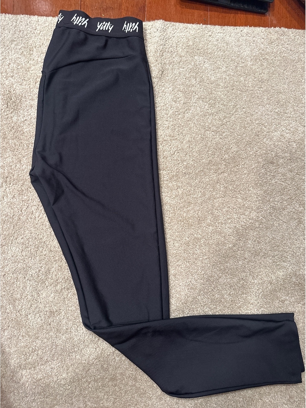 (4)Yitty Black High-Waisted Activewear Leggings